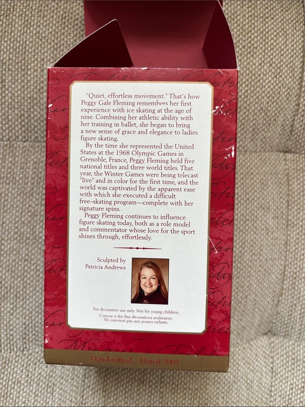 Peggy Flemming Christmas ornament from Hallmark
